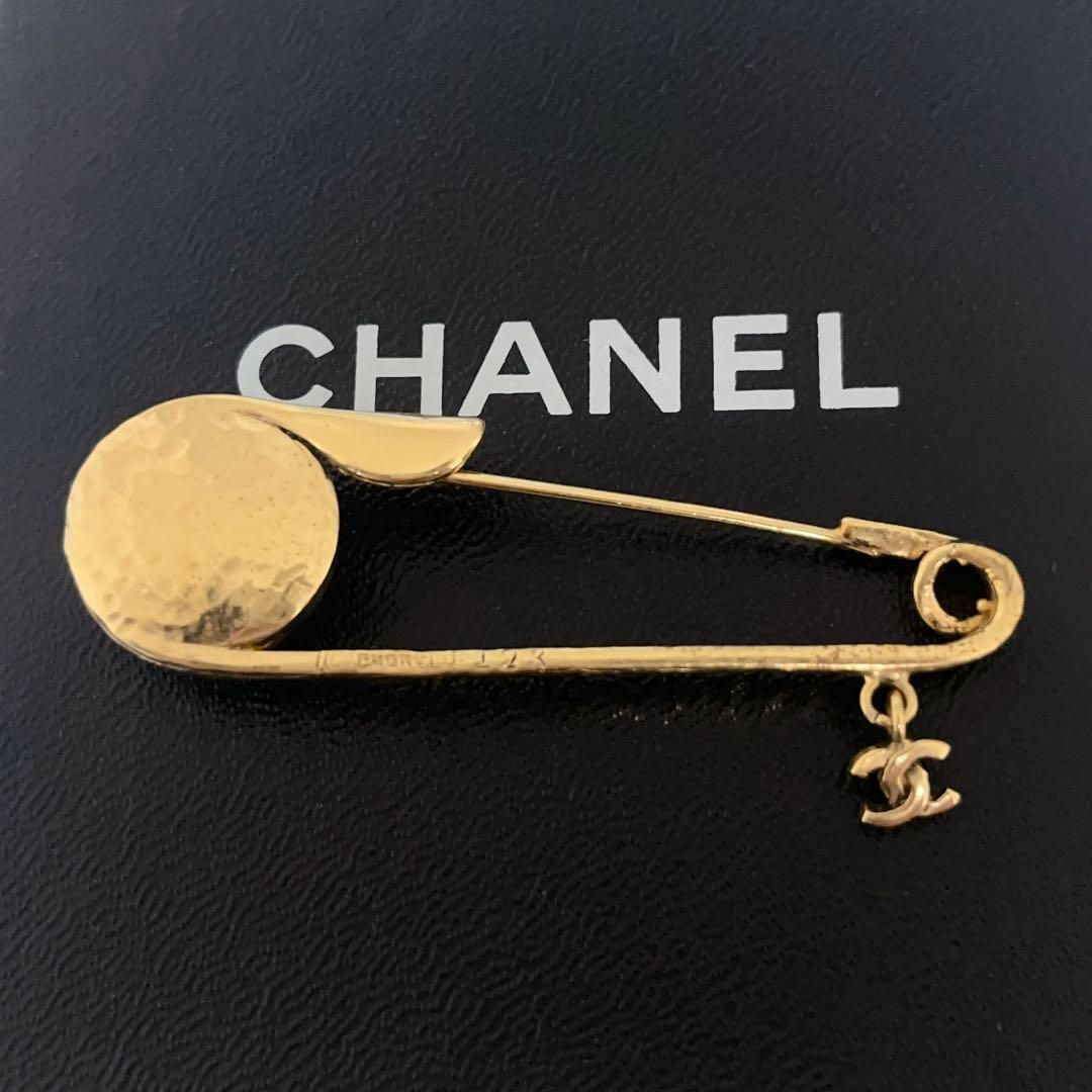 CHANEL シャネル ブローチ 安全ピン フェイクパール ココマーク