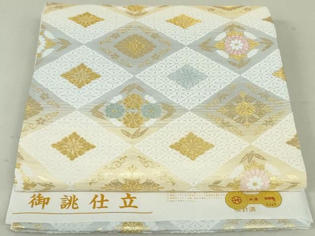 天目織 平和屋着物▽西陣の名門 本家加納 六通柄袋帯 狩猟文 金糸 正絹