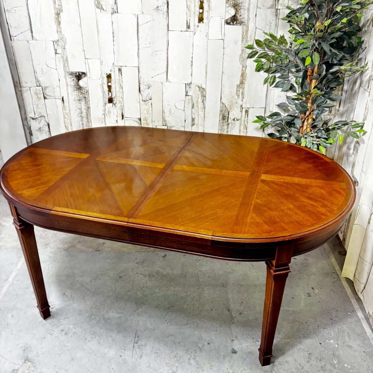 マルニ家具　アンティーク　伸長式　ダイニングテーブル　エクステンション マルニ家具 アンティーク 伸長式 ダイニングテーブル エクステンション