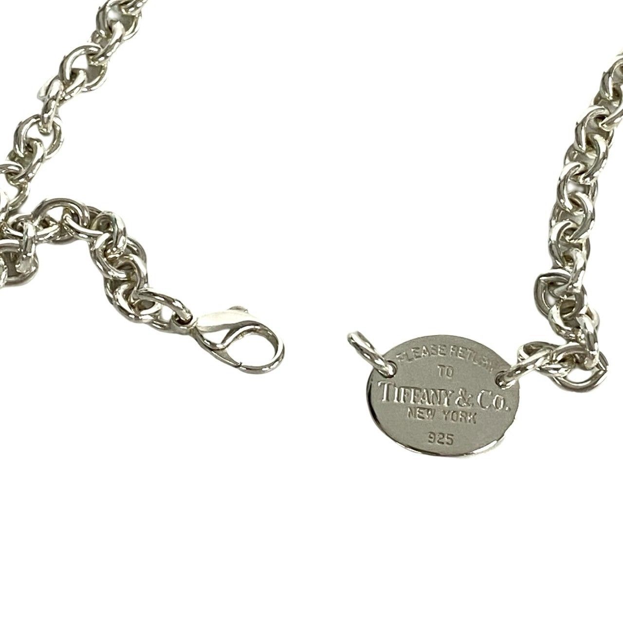 極 美品 袋付 TIFFANY&Co. ティファニー リターントゥ オーバル