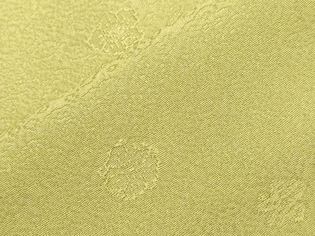 舞花地紋 青朽葉色