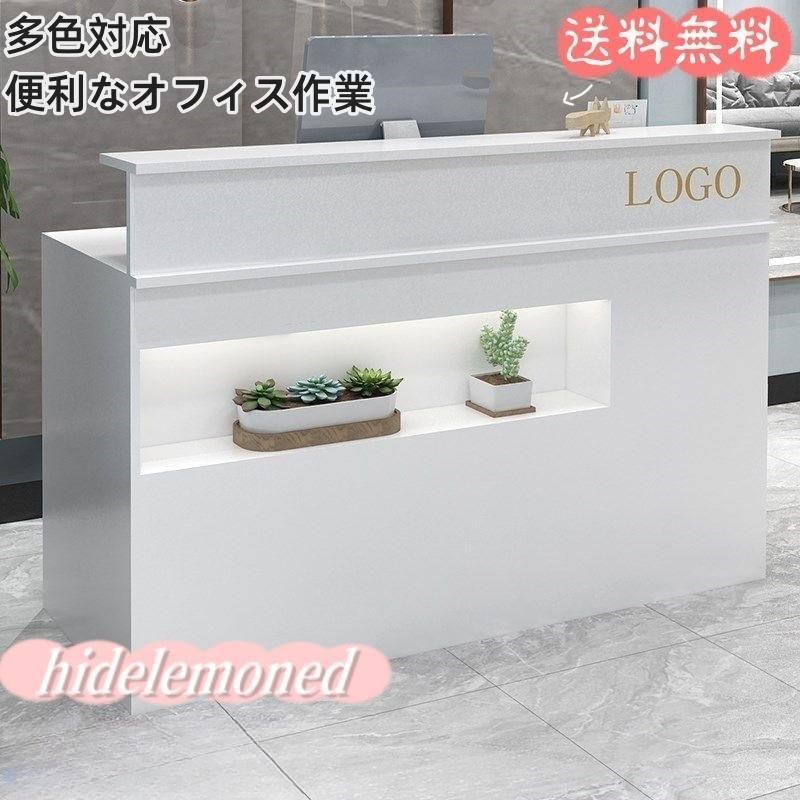 送料無料 レジカウンター 受付カウンター レジ係カウンター スモールカウンターテーブル 木製受付カウンター 引き出し|収納|キーボードトレイ付き カウンター レセプショ 80x50x100cm
