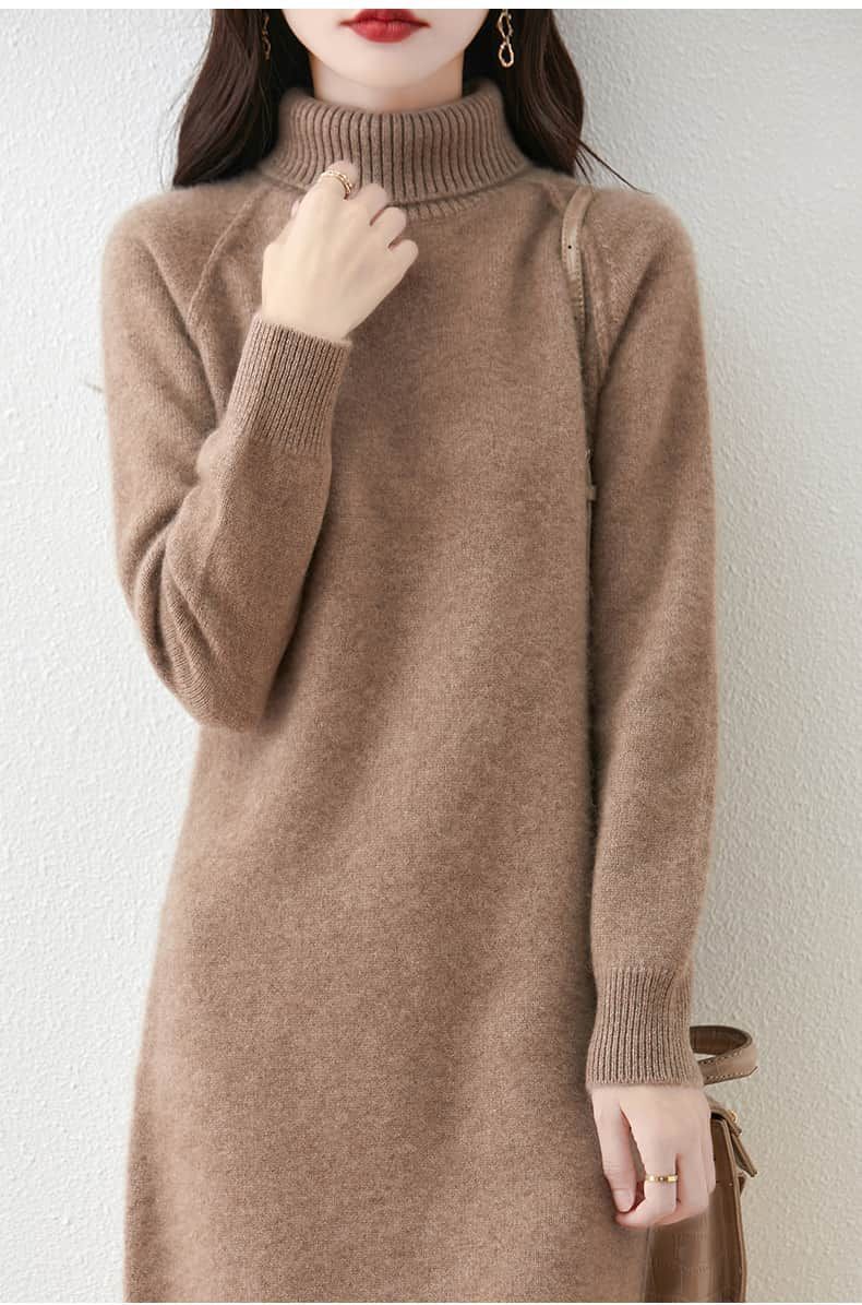 ニットワンピ 膝丈ワンピース