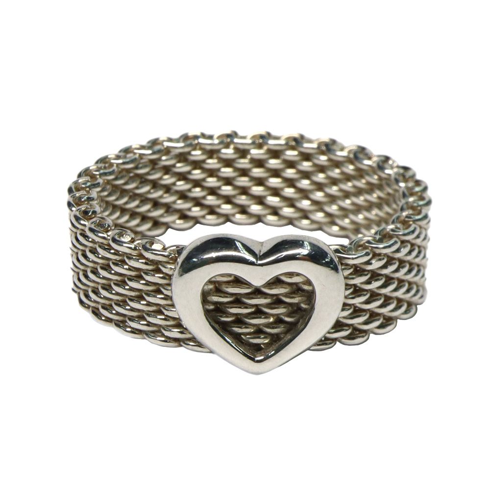 カルティエ/エングレーブド Cドゥ リング 1Pダイヤモンド #45号