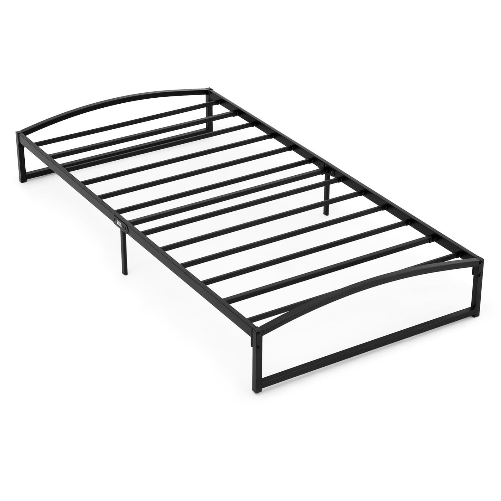 メタル ベッドフレーム シングル パイプベッド シングルベッド 静音 ベッド下収納 耐久性 通気性 頑丈 組み立て簡単 耐荷重300KG ブラック