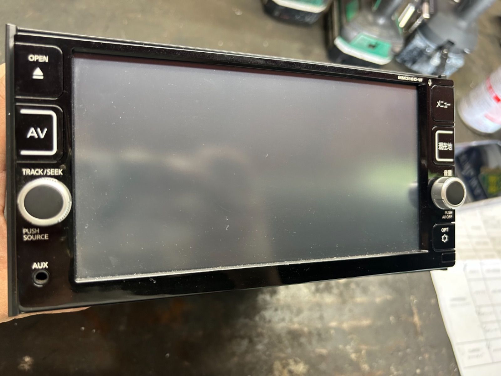 カーナビ Mm316d-w 日産 純正ナビ MM316D-W(パナソニック製) タッチパネル不良