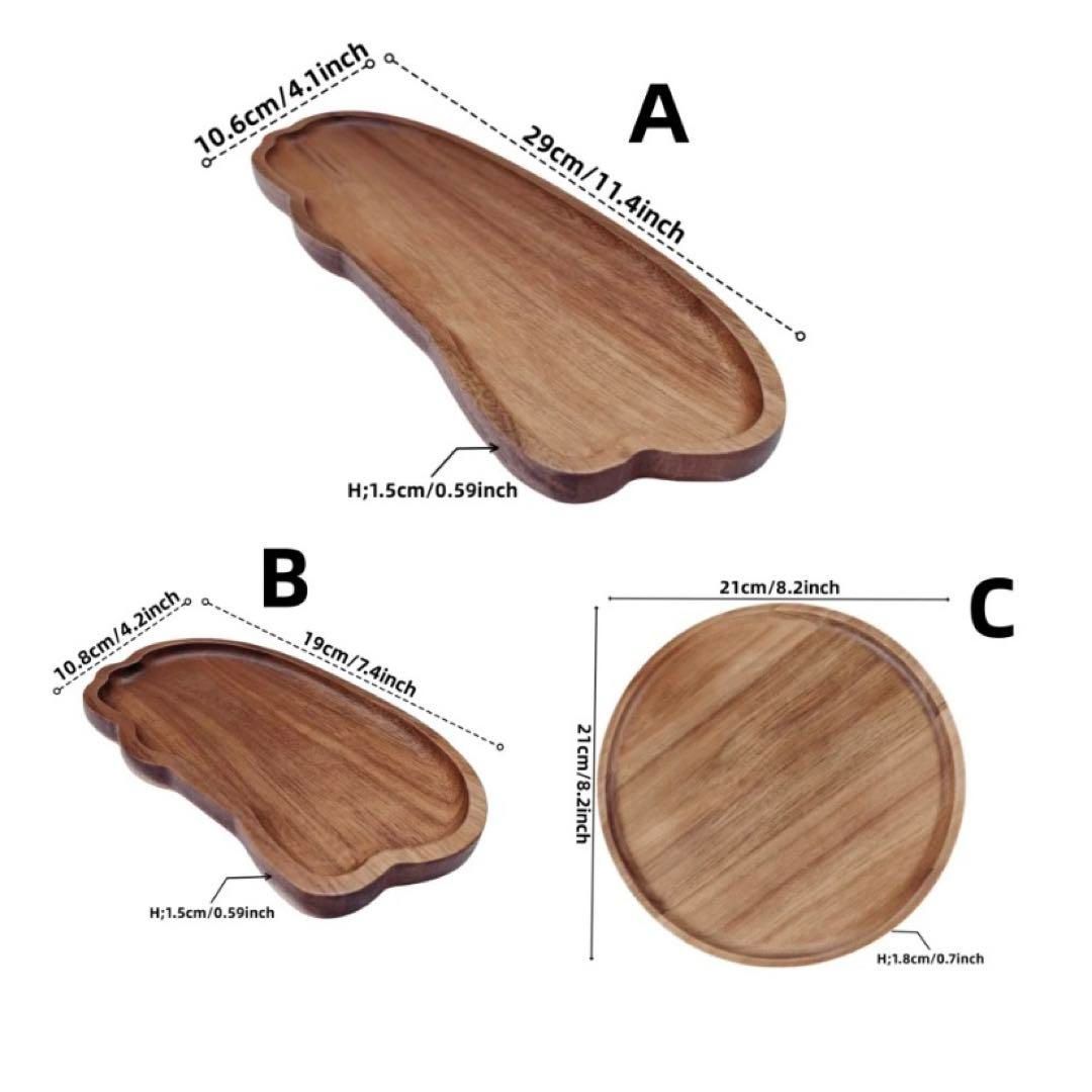 木製トレイ Aタイプ ウッド インテリア雑貨 小物置 レトロ 北欧