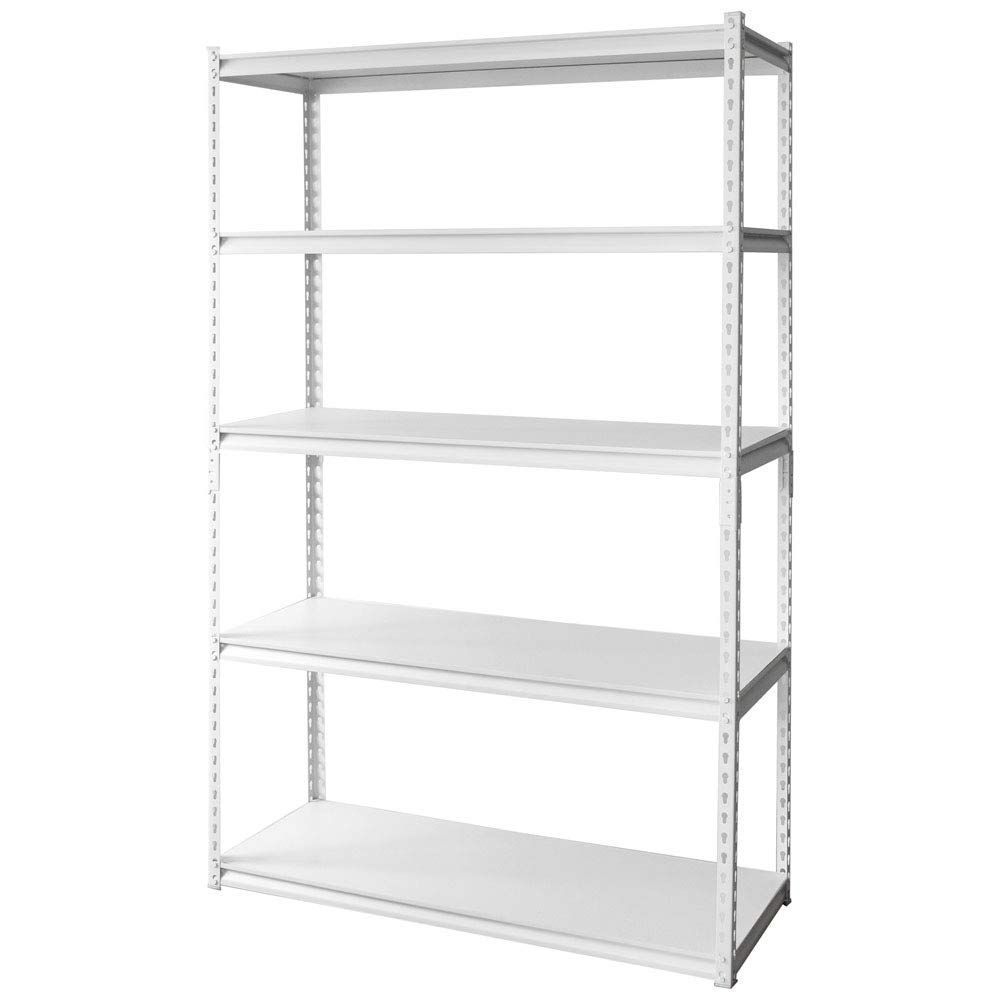 スチールラック メタルラック 幅120cm ラック 5段 STR-1200 アイリスプラザ ホワイト 幅約120×奥行約46×高さ約183㎝