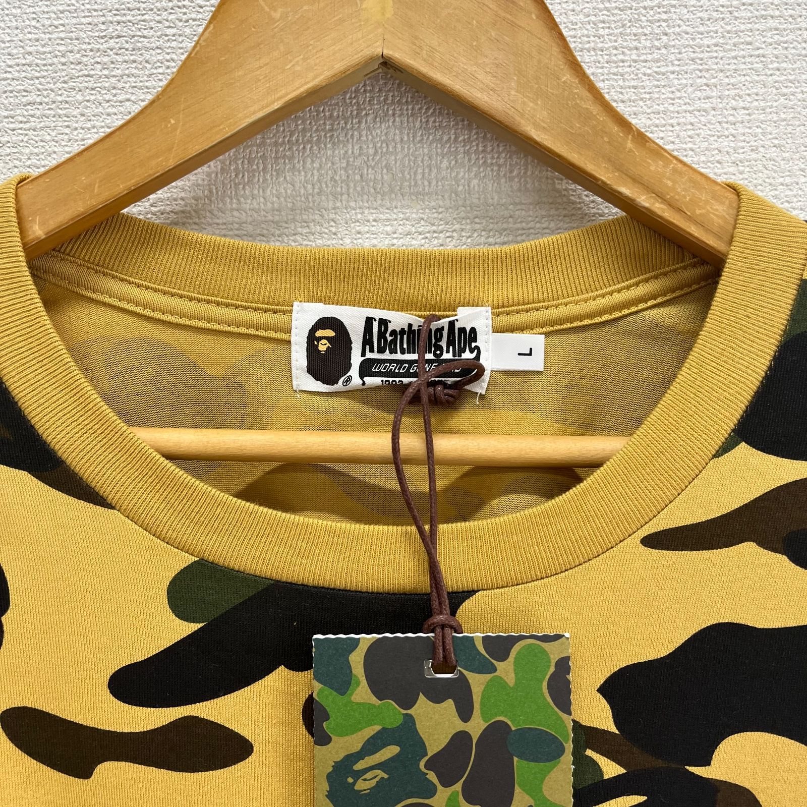 未使用 A BATHING APE アベイシングエイプ 001LTK701001M 1ST CAMO L/S 
