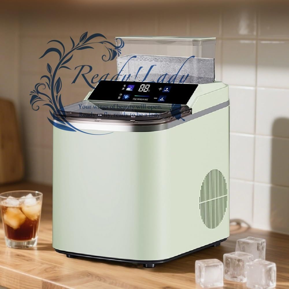 短時間で氷を作る　コンパクト製氷機 ブラック タッチパネル式 短時間で氷を作る コンパクト製氷機 ブラック タッチパネル式 短時間で氷