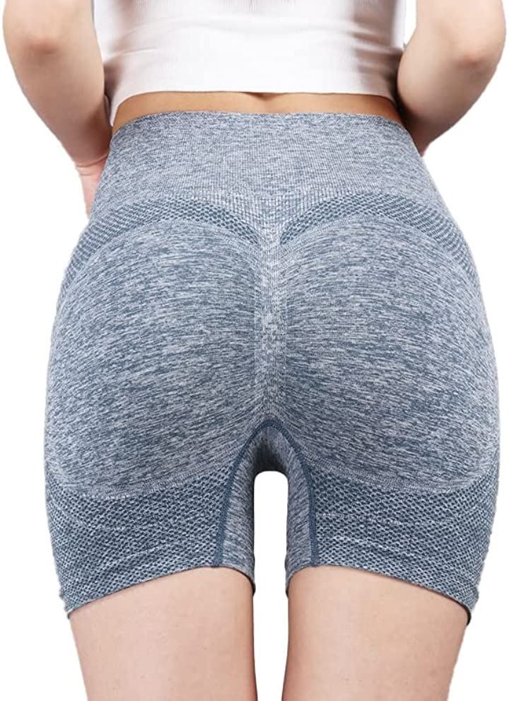 Vimare Leggings Womens Short Fitness Yoga (Blue, S)