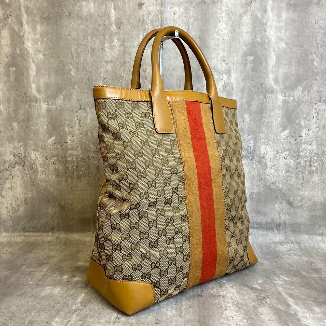 ✨良品✨GUCCI グッチ ハンドバッグ トートバッグ シェリーライン GG柄 