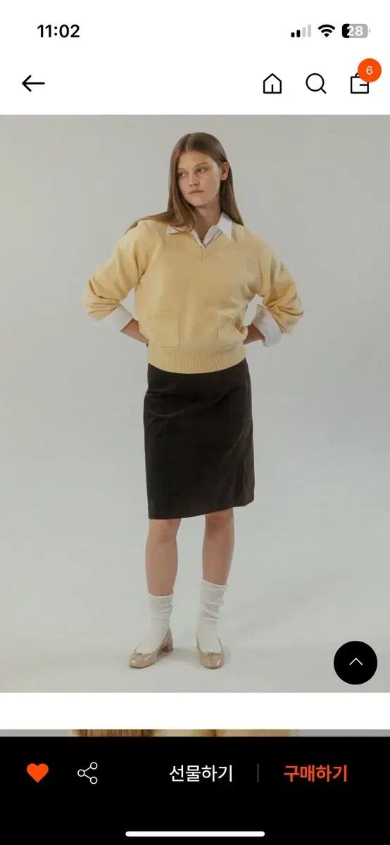 学生 スエード スカート ポケットニット セット