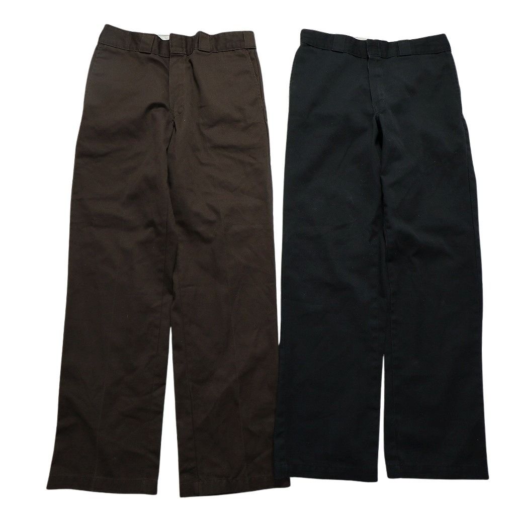 古着卸 ディッキーズ Dickies 874 ワーク パンツ 8枚セット メンズ 32 ノープリーツ センタークリース 古着 NB9795
