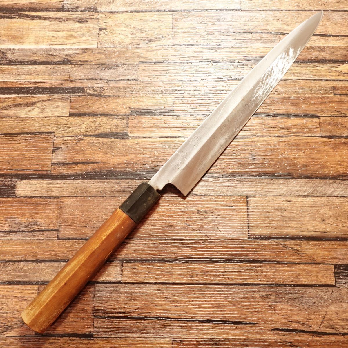 木屋 柳刃包丁 研ぎ済 木屋義久 ひょうたんロゴ 刺身包丁 240mm - メルカリ