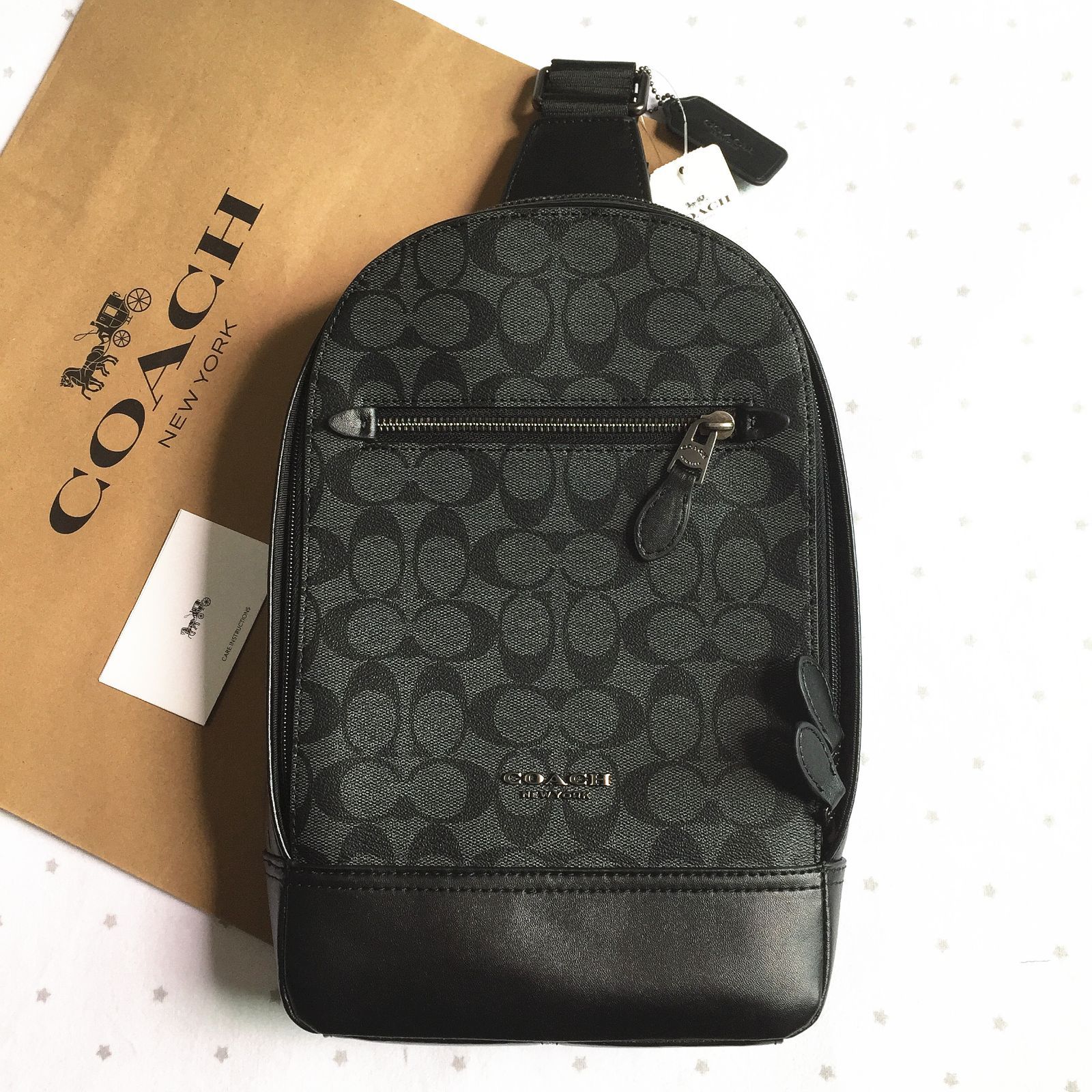 COACHバッグ F37573 カーキ ボディーバッグ メンズ 斜めかけバッグF37573