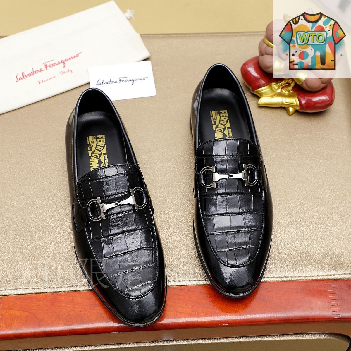 Salvatore Ferragamo /フェラガモ  ビジネス シューズ Ferragamo フェラガモ メンズ ビジネス シューズ12-3 - メルカリ