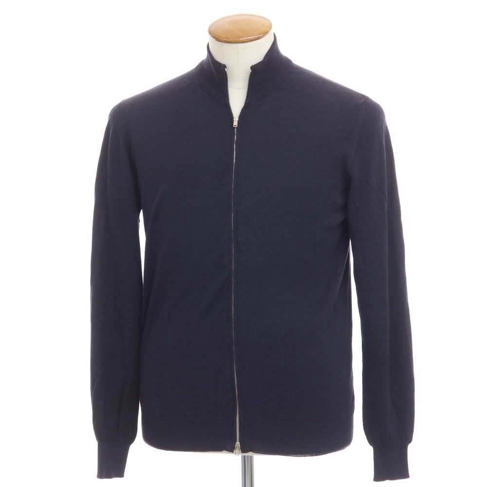 ザノーネ／カーディガン／アイスコットン／ネイビー／48 ザノーネ