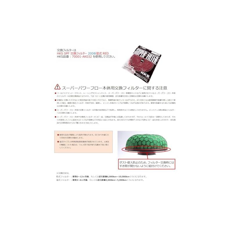 HKS 吸気系パーツ