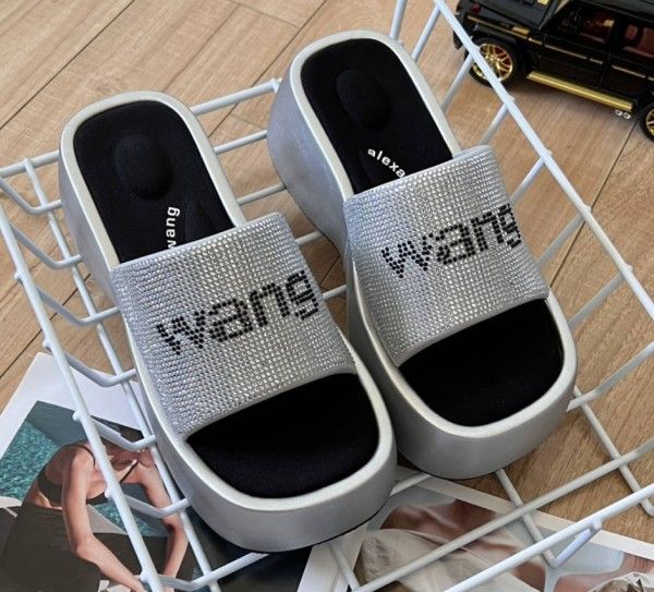 超 人気 Alexander Wang アレキサンダーワング フラットフォーム 厚底 サンダル スリッパ ♪