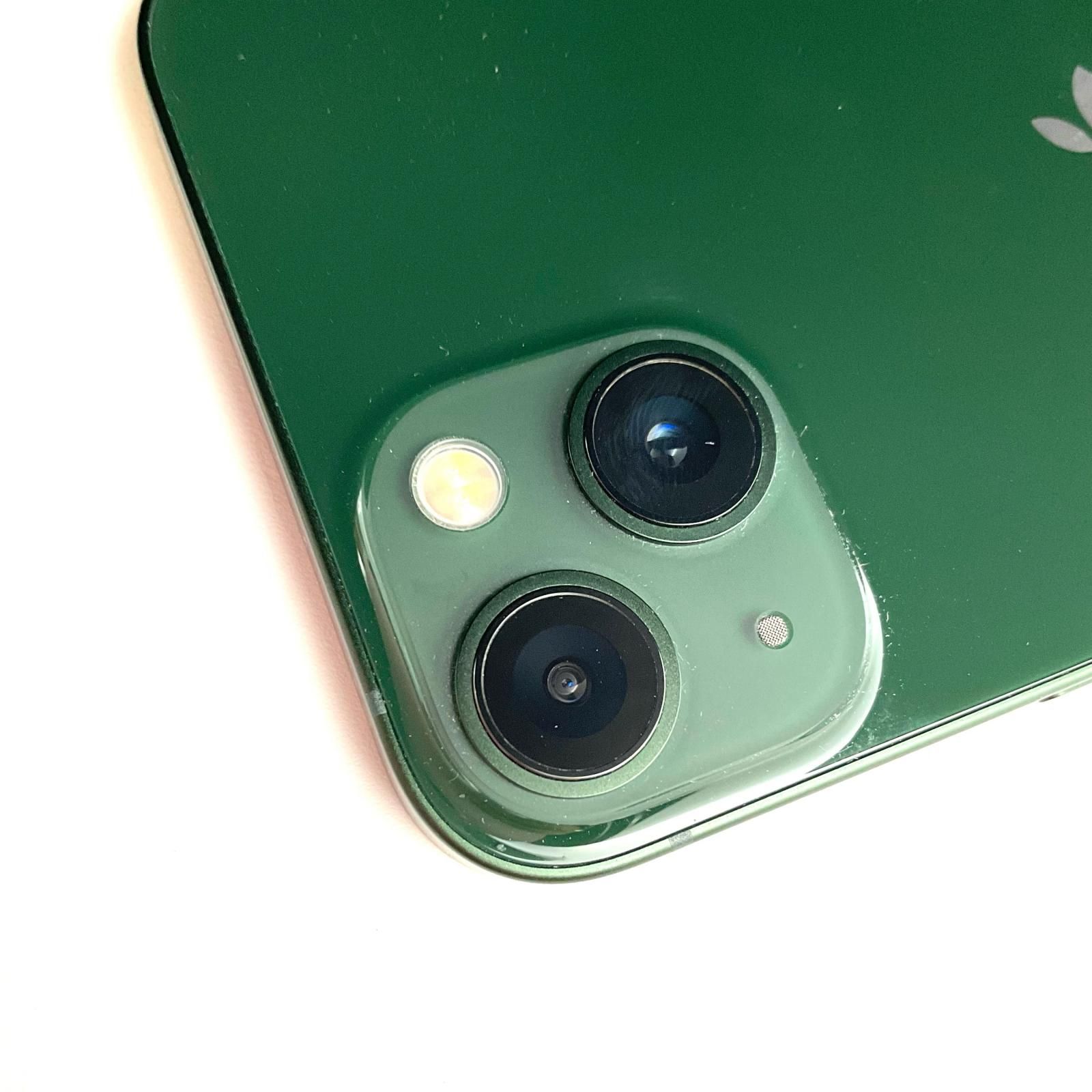 iPhone 13 128GB グリーン SIMフリー 白ロム 動作確認済 89%【全額返金 