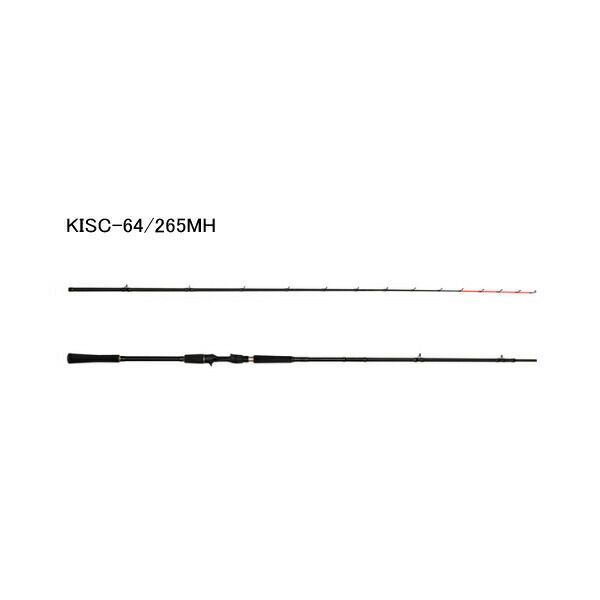 ≪ 25年5月新商品 ≫ アブガルシア 黒船 イサキ KISC-64|265MH 〔仕舞寸法 135.5cm〕 返品不可