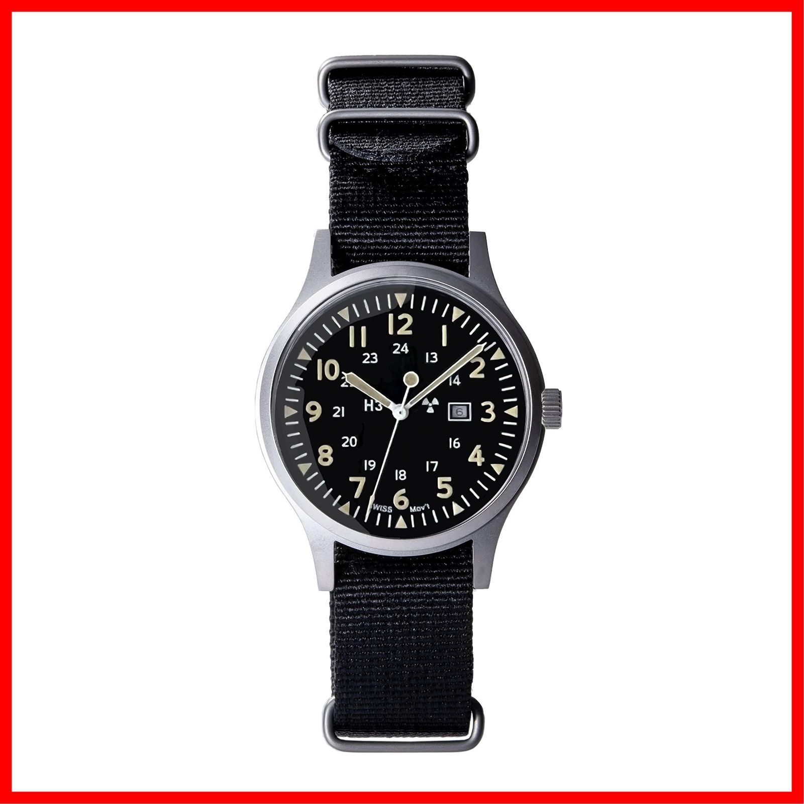 Naval watch co.] ミリタリーウォッチNaval Military watch Mil.-01B 