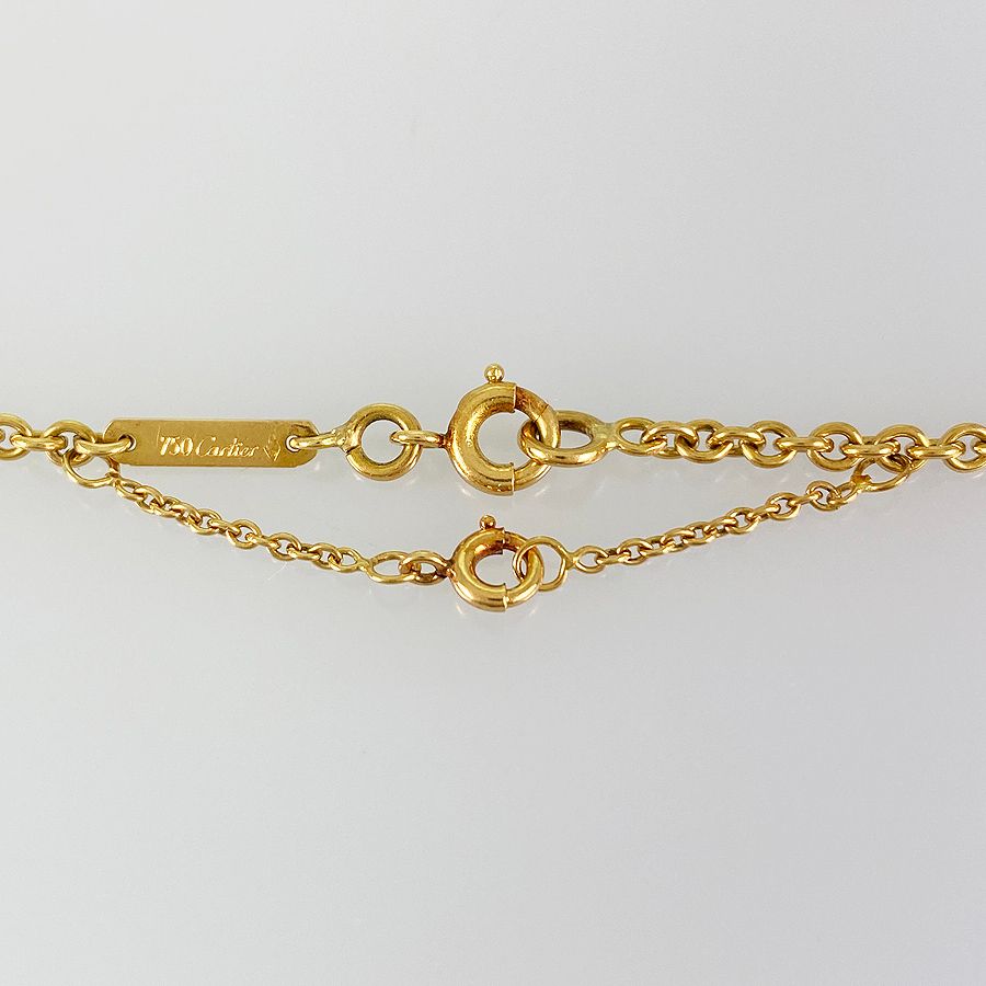 カルティエ CARTIER ネックレス K18YG ルビー サファイア