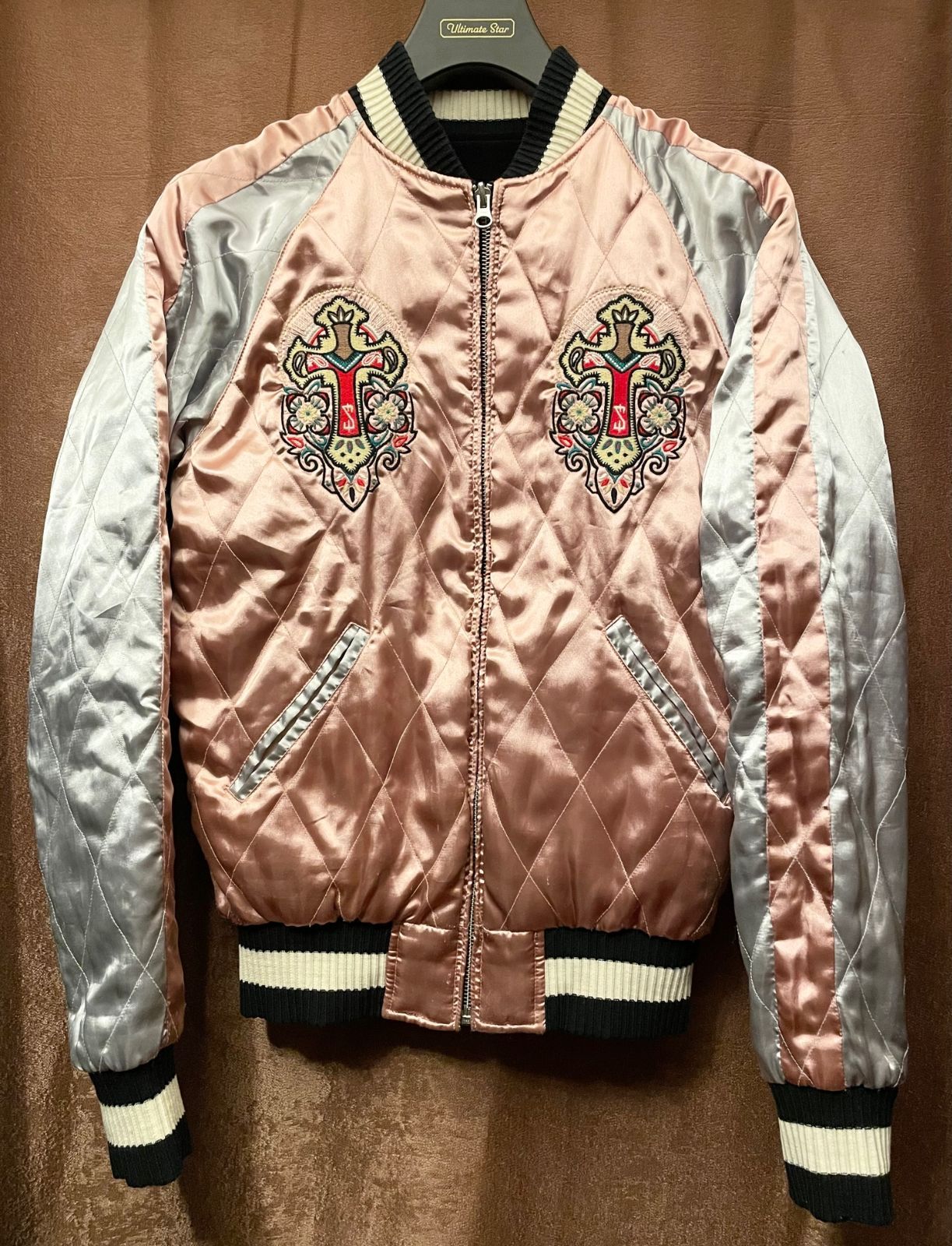 SWAGGER キルティングスカジャン×ベロアリバーシブルジャケット Lサイズ SWAGGER キルティングスカジャン×ベロアリバーシブルジャケット