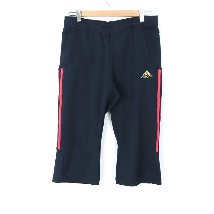 アディダス クロップドパンツ ハーフパンツ クライマライト UVケア スポーツウエア レディース Mサイズ 紺×赤 adidas 【中古】 - メルカリ