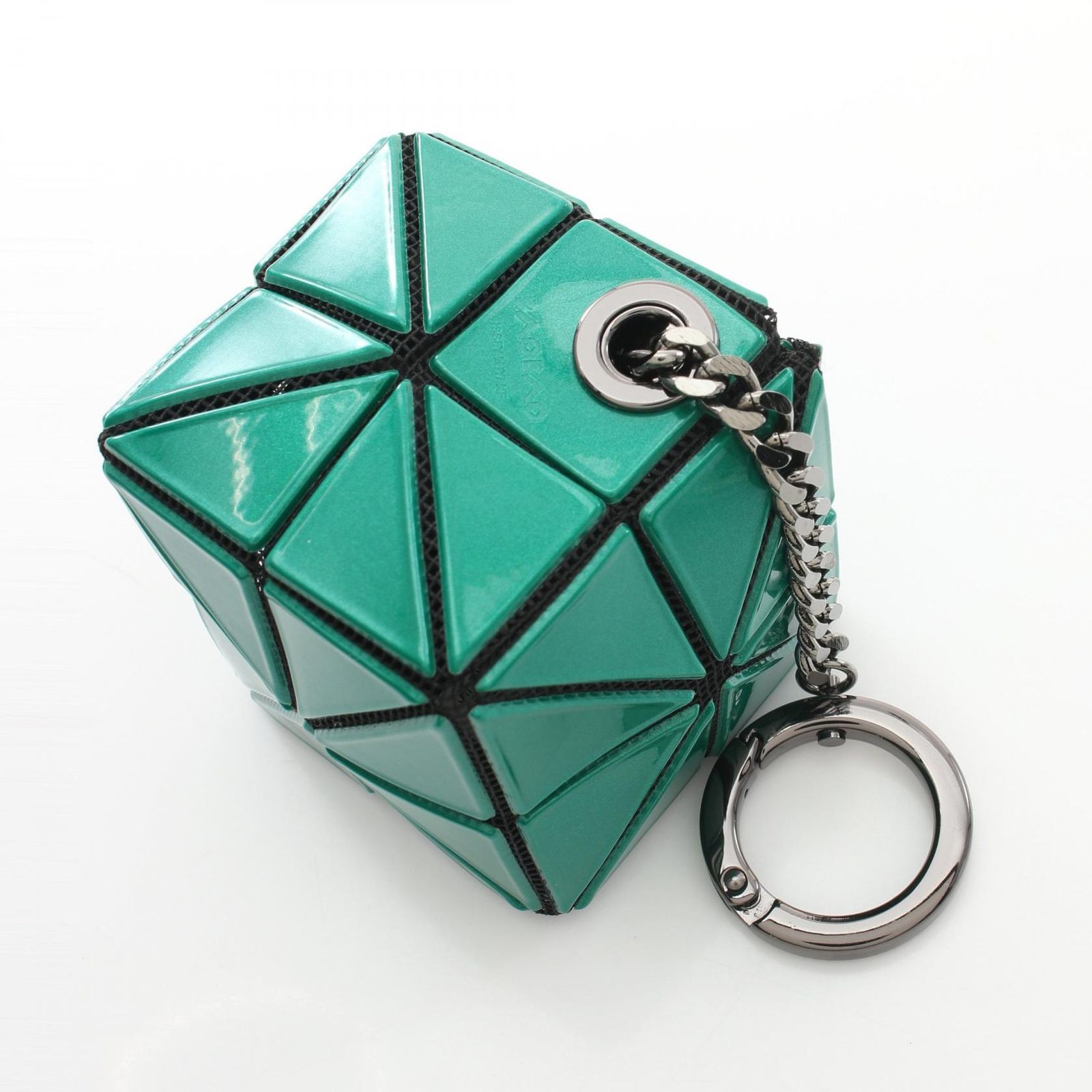 【美品】BAO BAO ISSEY MIYAKE キューブ キーリング 正規品 バオバオイッセイミヤケ(BAO BAO ISSEYMIYAKE)バオバオイッセイミヤケ