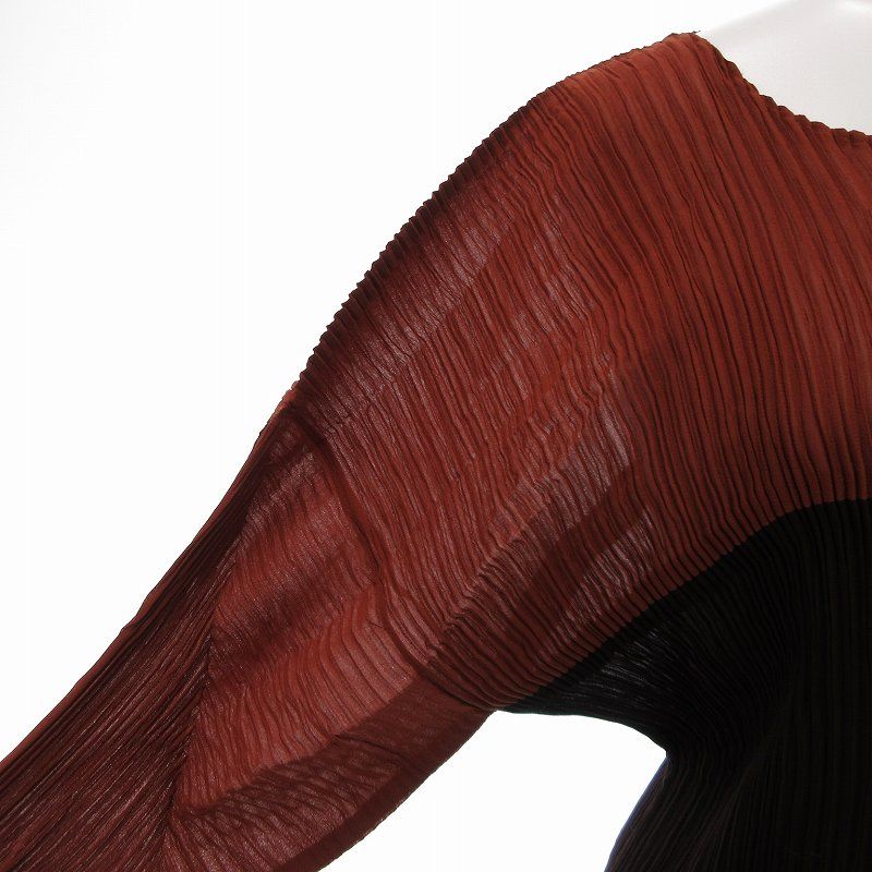 美品☆ イッセイミヤケ PLEATS PLEASE 長袖ハイネックカットソー PLEATS PLEASE ISSEY MIYAKE】プリーツプリーズイッセイミヤケ