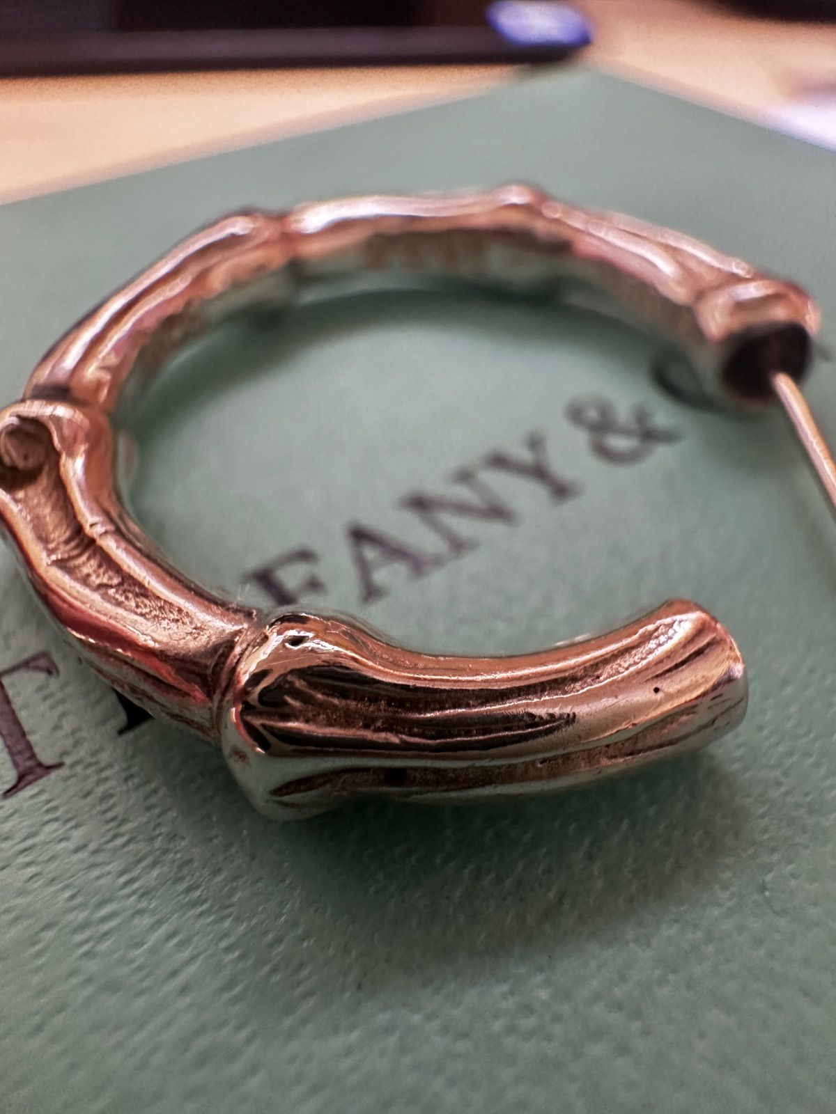 TIFFANY＆Co ティファニー バンブー フープ ピアス 片耳のみ約27