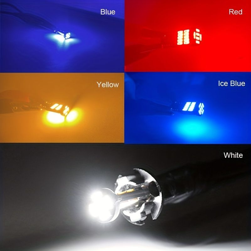 10個セット LED車内ライト オレンジ ナンバープレートライト 車 12V 電球 おしゃれ 明るい スポットライト 自動車ライト 車内灯 t920  - メルカリ