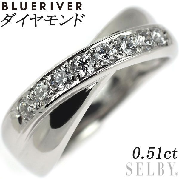 ブルーリバー Pt900 ダイヤモンド リング 0.51ct - www.port-toamasina.com