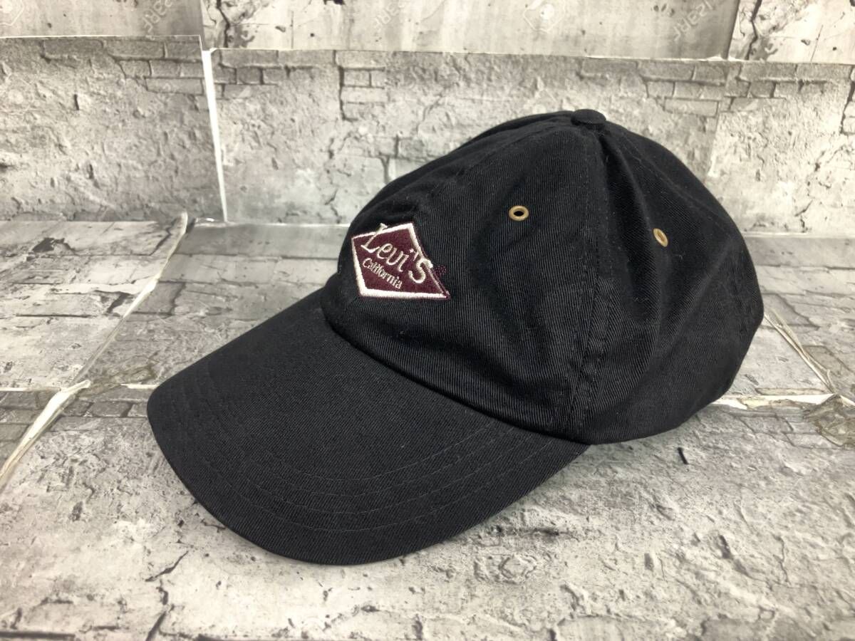 Levi's リーバイス キャップ ロゴ刺繍 サイズ表記UN ブラック 