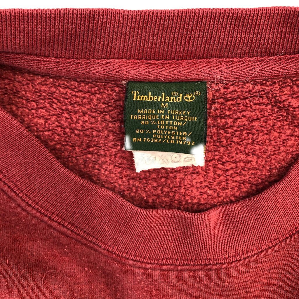 90年代 Timberland ティンバーランド スウェット ロゴ レッド (メンズ 
