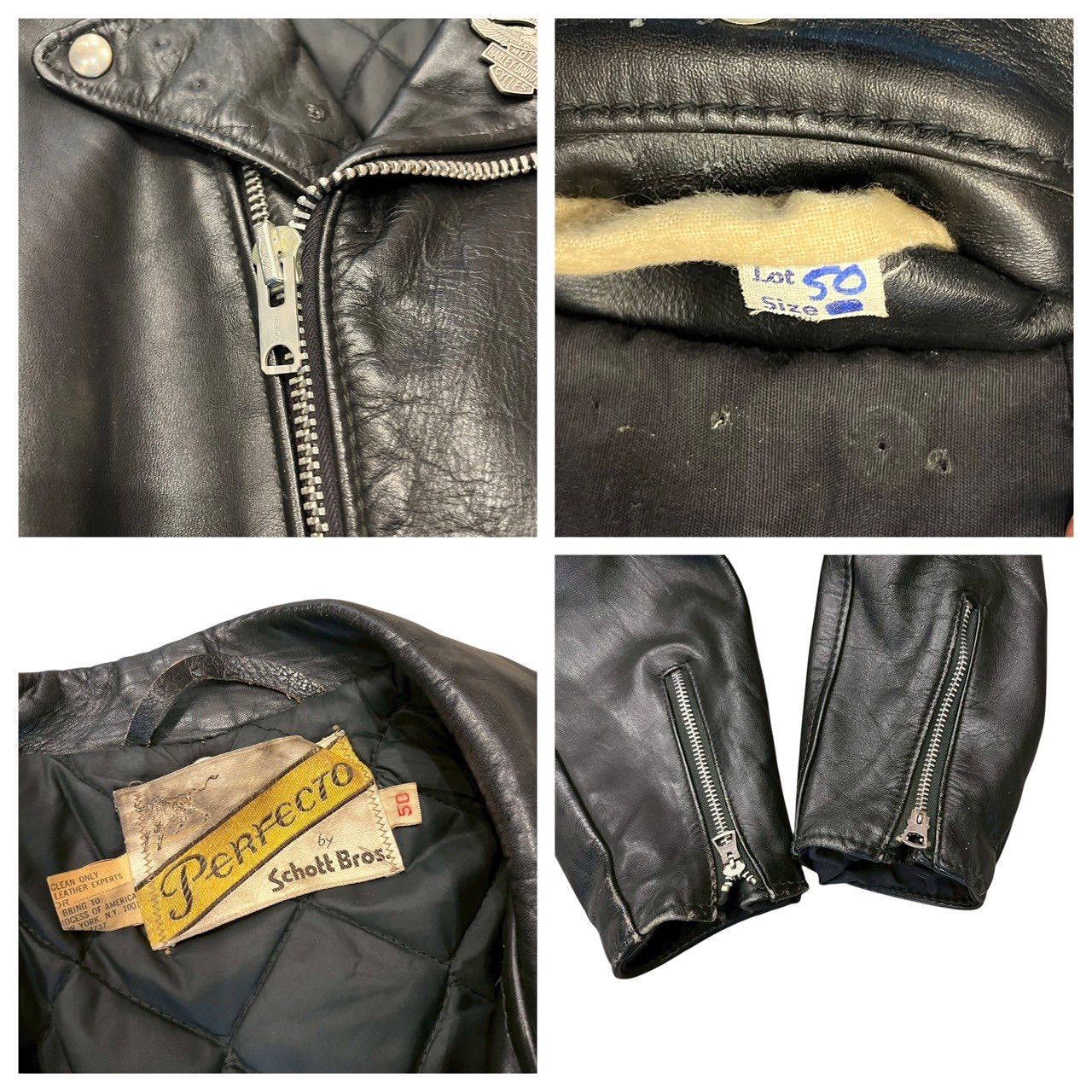 70s ビンテージ Schott ワンスター バイカーカスタム ダブル