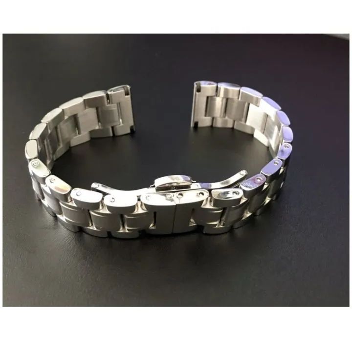 18mm 腕時計 ステンレス ブレスレット シルバー フラットエンド【対応