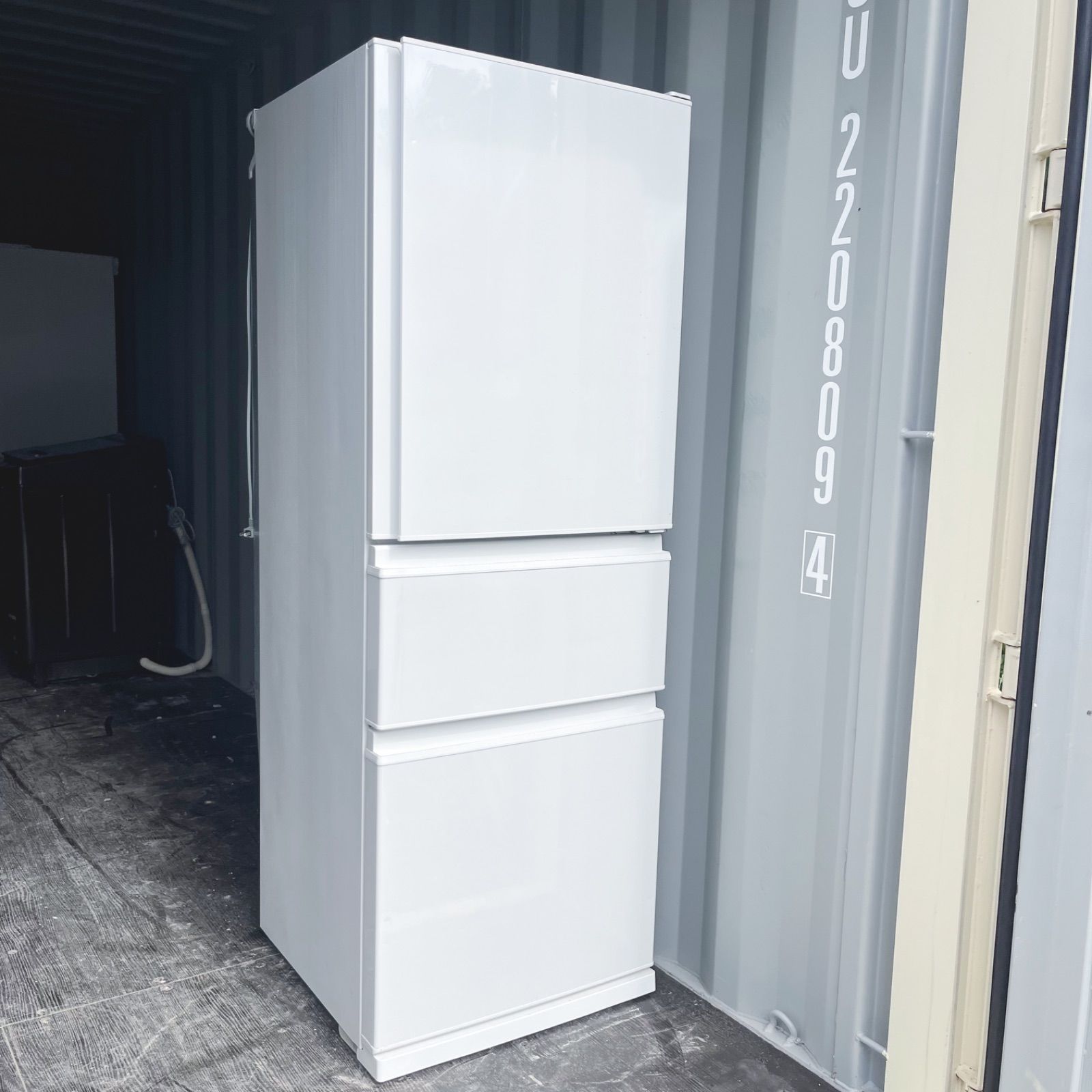 2025年製三菱シンプルホワイトインテリア3ドア冷蔵庫 洗濯機