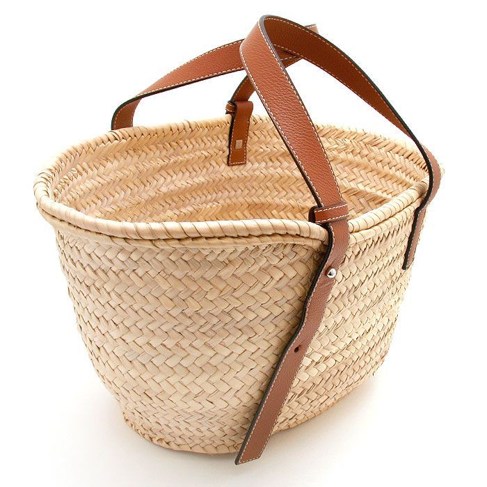 中古美品】ロエベ かごバッグ Basket バスケットバッグ ミディアム