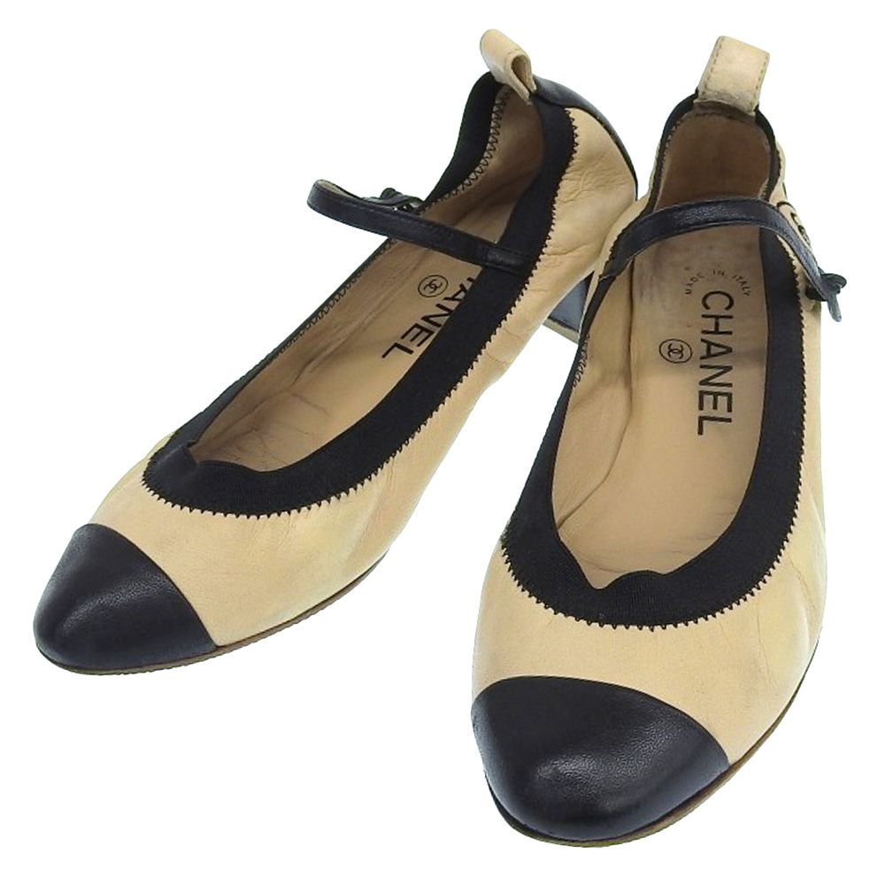 CHANEL シャネル バイカラーフラットココマーク35 1/2