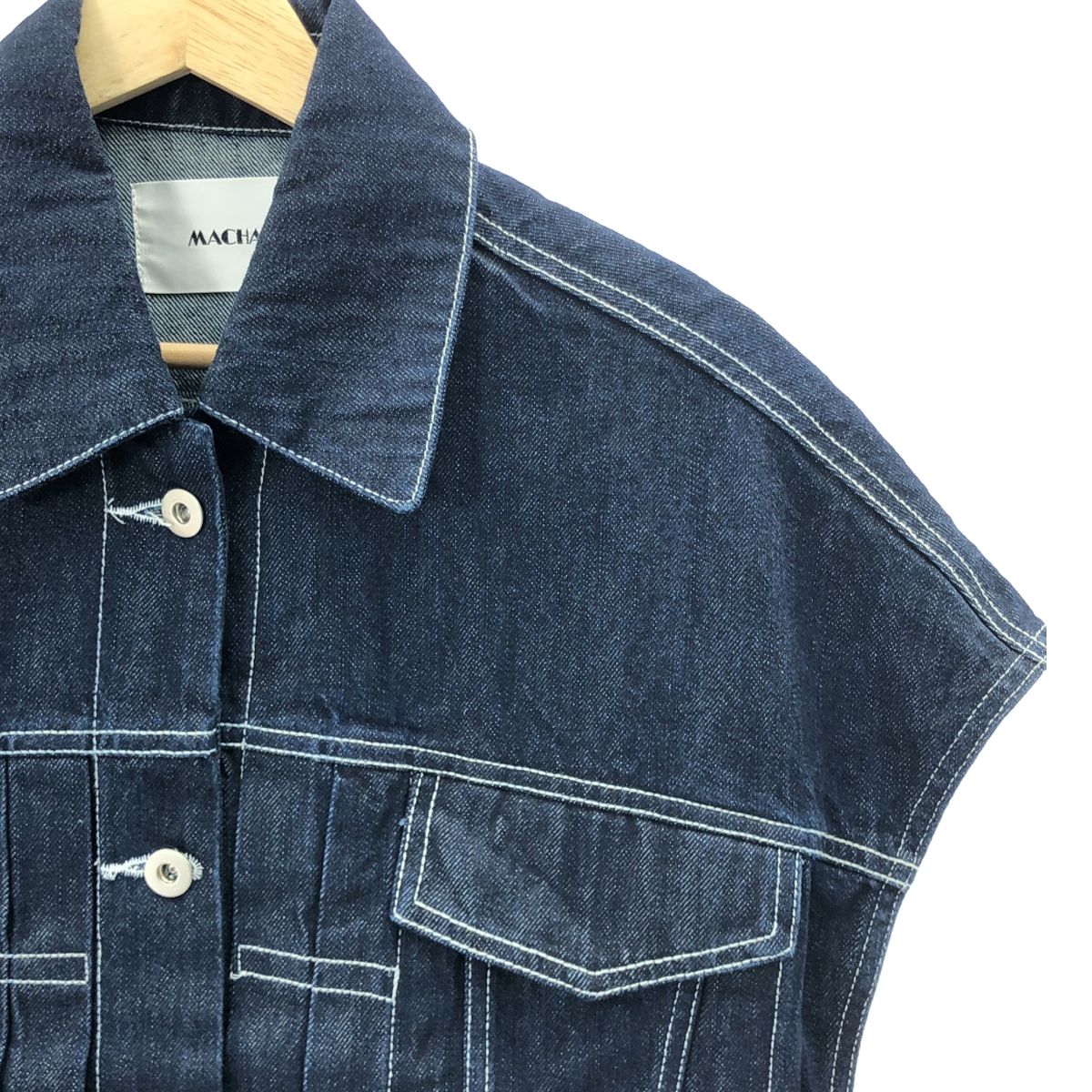 MACHATT デニムベスト 美品】 MACHATT / マチャット | オーバー デニム ベスト | F