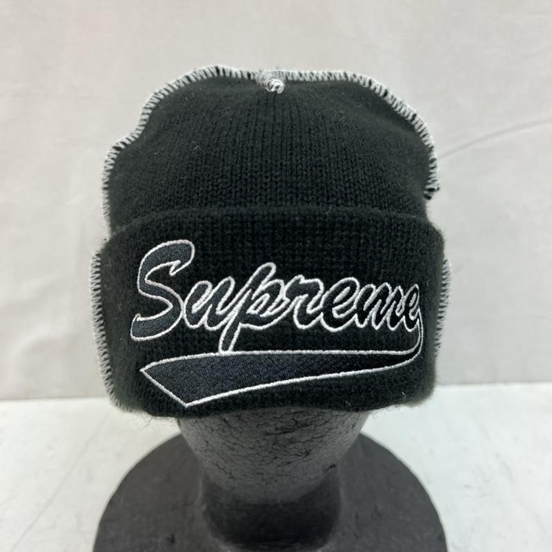 Supreme シュプリーム 帽子 ニット帽 22FW contrast stitch beanie ロゴ ビーニー