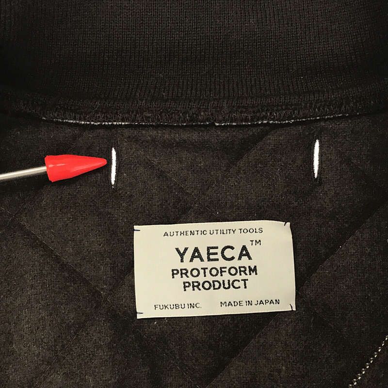 YAECA PLATFORM PRODUCT / ヤエカプラットフォームプロダクト | ウール キルティング ジップアップ ライナー ジャケット | M | ブラウン | メンズ YAECA PLATFORM PRODUCT / ヤエカプラットフォームプロダクト | ウール
