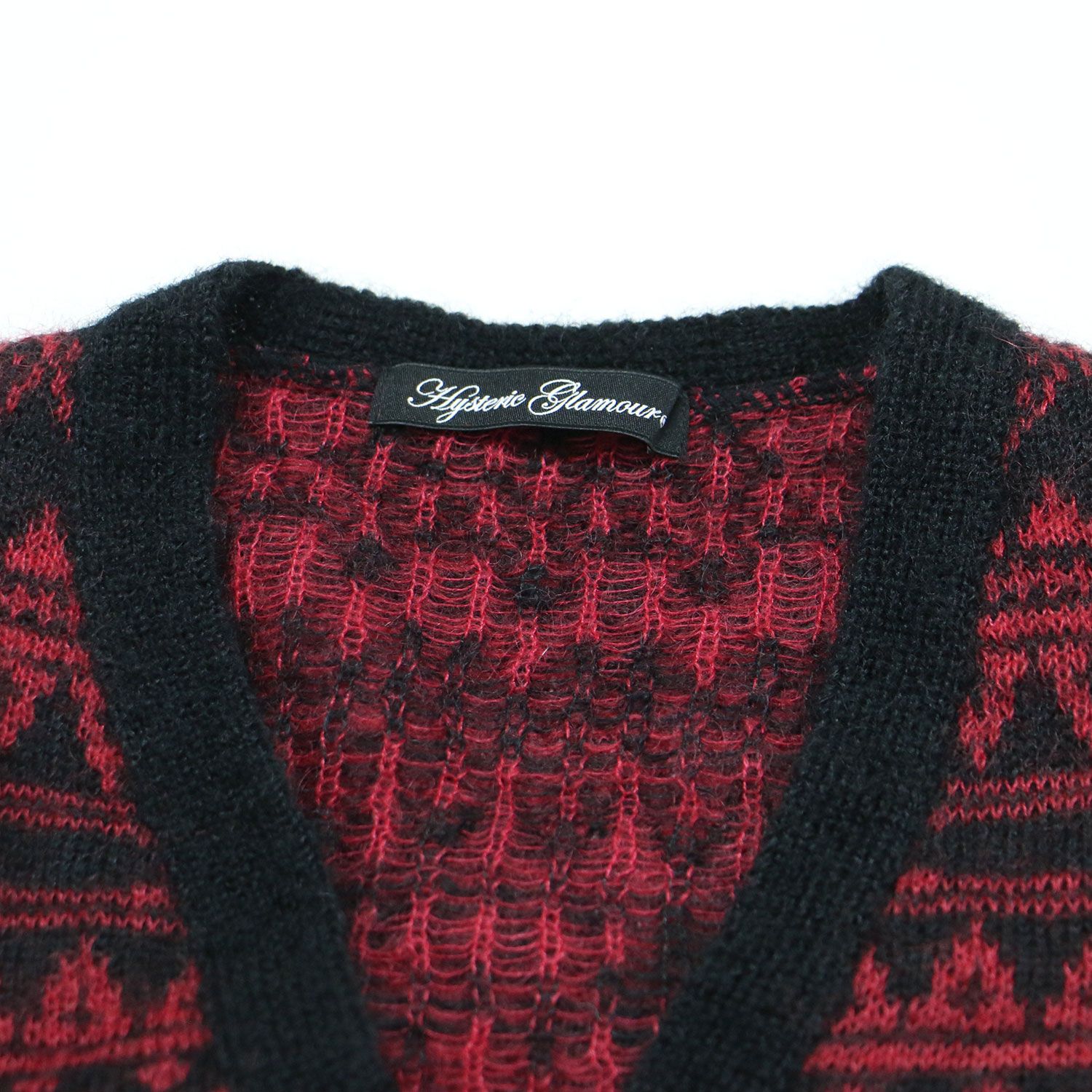 最終値下HYSTERIC カーディガン 赤 HYSTERIC GLAMOUR ヒステリックグラマー カーディガン レッド