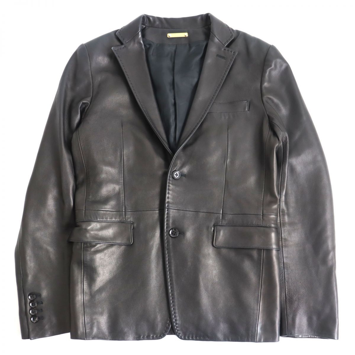 5351 HOMMES DIRECTOR'S ラムレザー テーラードジャケット 5351