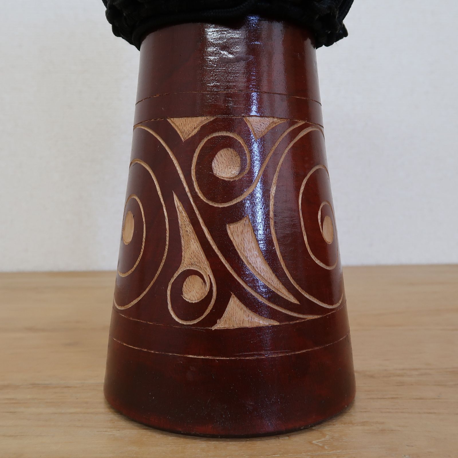 ジヤンベ 40cm カービングモデル Djembe アジアン雑貨 バリ雑貨