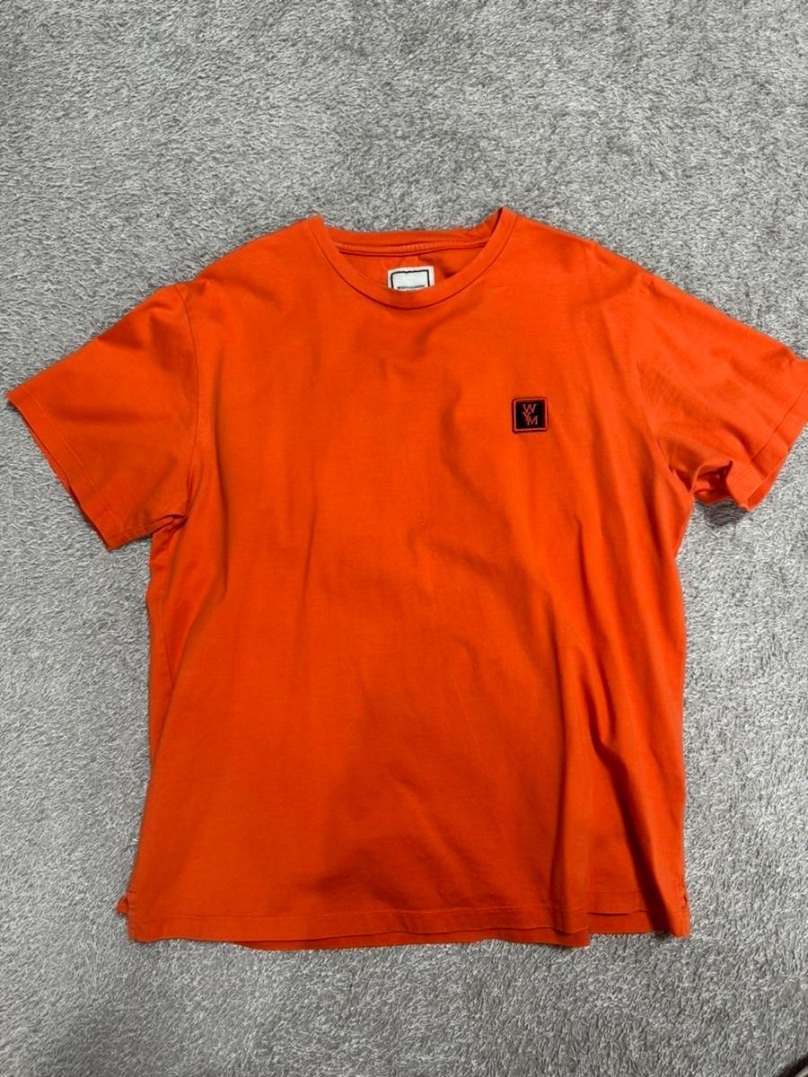 【雷市場（ポンジャン）商品韓国直送】WOOYOUNGMI(ウーヨンミ) バックロゴ 半袖Tシャツ オレンジ 46
