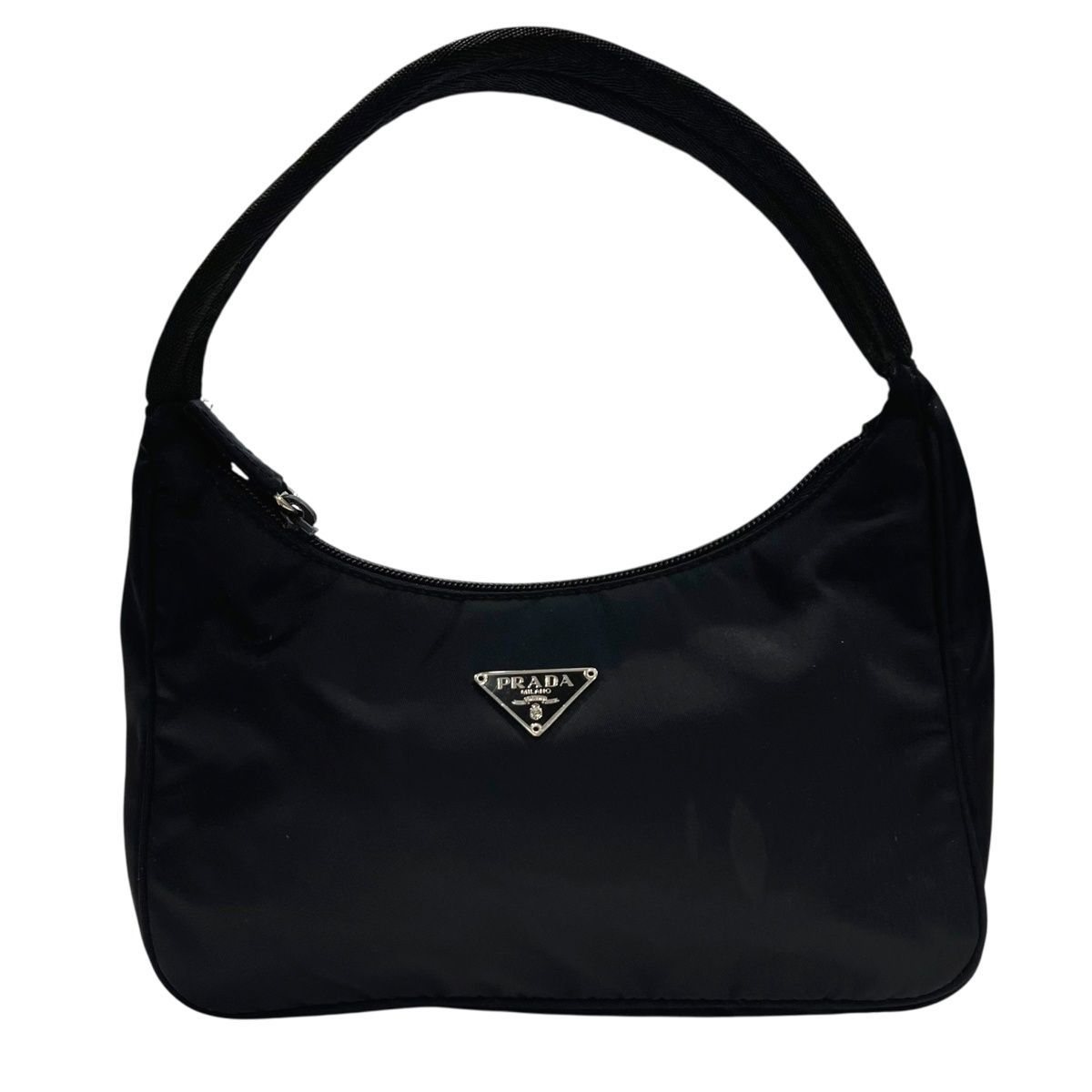 中古】 PRADA プラダ 三角プレート ナイロン ホーボー ワン